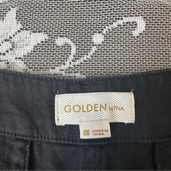 Aritzia Golden By TNA Cotton Lyocell Blend Joggers Black Sz 6 - Picture 9 of 14